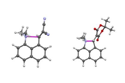 16-11-2021 Dos moléculas similares pero con diferentes grados de formación de enlaces mostradas por la línea magenta punteada POLITICA INVESTIGACIÓN Y TECNOLOGÍA UNIVERSIDAD DE NOTTINGHAM TRENT