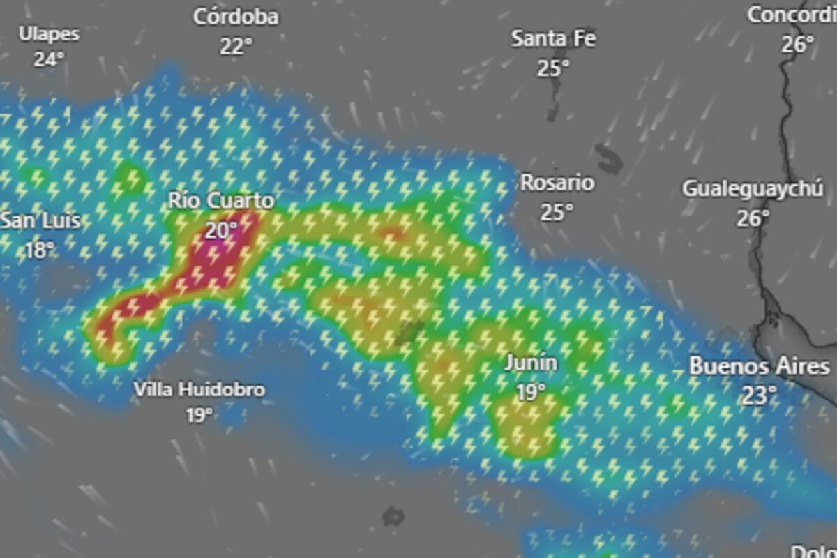 16 provincias argentinas afectadas por alertas de tormentas y altas temperaturas