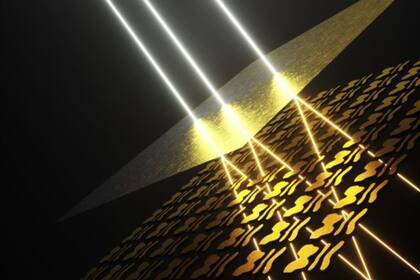 16/01/2023 Un nanopatrón de silicio a medida acoplado a un espejo de oro semitransparente puede resolver una compleja ecuación matemática con luz POLITICA INVESTIGACIÓN Y TECNOLOGÍA AMOLF/ ELLA MARU STUDIO.