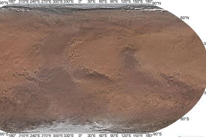 16/08/2024 Primer mapa global en color de Marte realizado por China en proyección Robinson. POLITICA INVESTIGACIÓN Y TECNOLOGÍA SCIENCE DIRECT