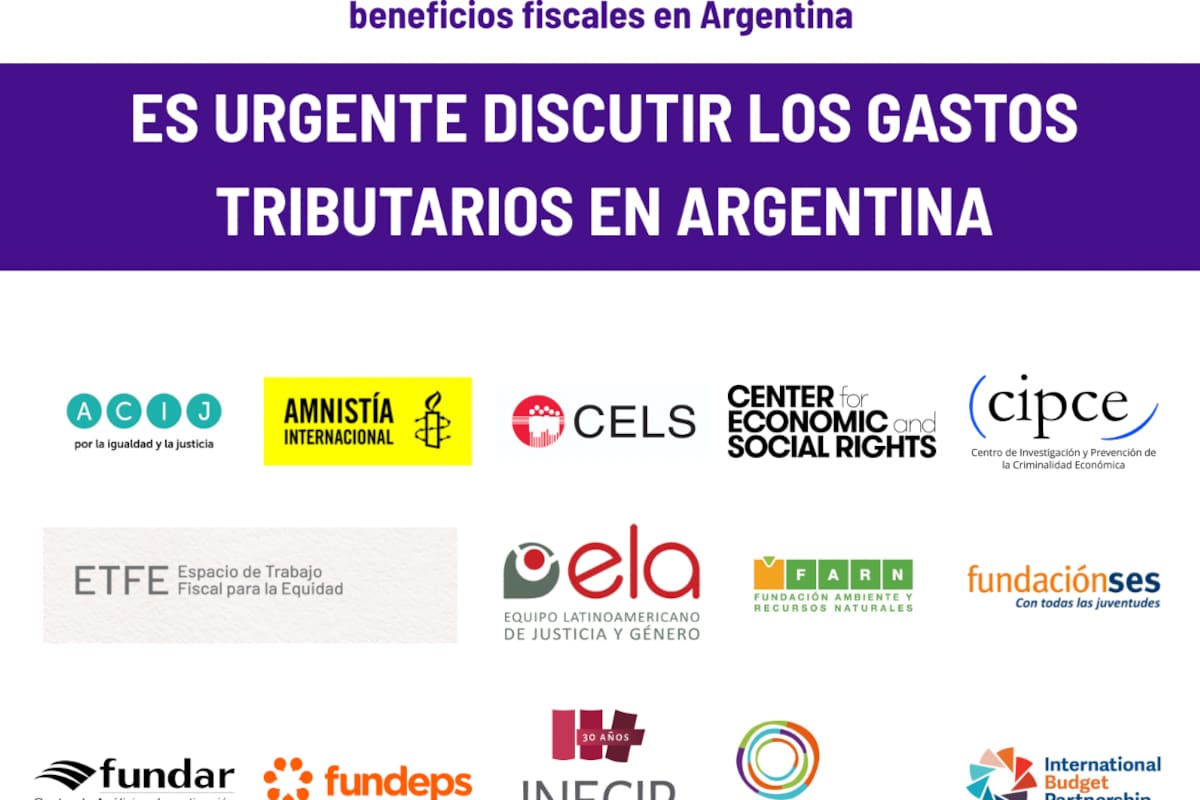 17 organizaciones reclamaron por los gastos tributarios