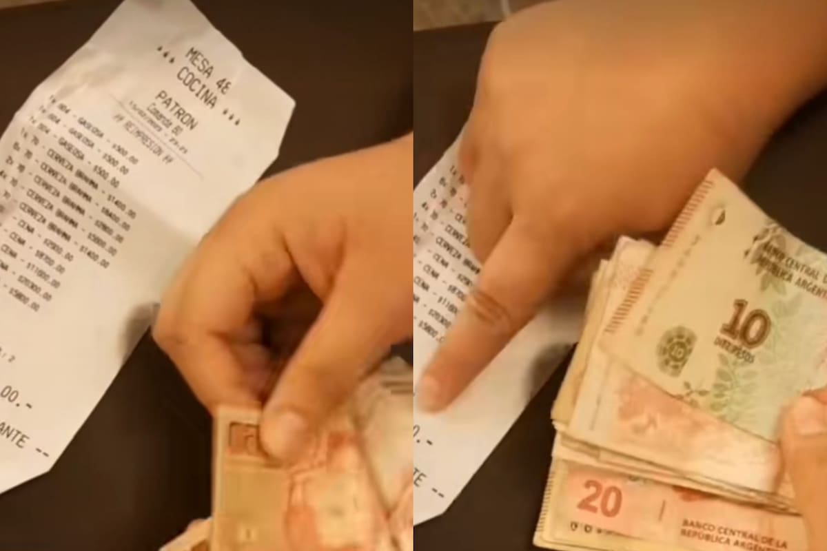 17 personas fueron a cenar en el lugar donde trabaja y mostró lo que recibió de propina