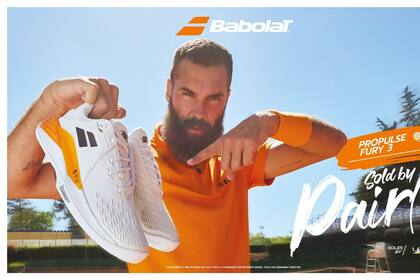 17/05/2024 Tenis.- Babolat lanza una edición limitada de zapatillas junto al tenista francés Benoit Paire. Las marcas de material deportivo Babolat y de ropa Célio han lanzado una edición limitada de zapatillas de tenis en colaboración con el jugador francés Benoît Paire para esta parte de la temporada de torneos sobre tierra batida. ESPAÑA EUROPA MADRID DEPORTES BABOLAT