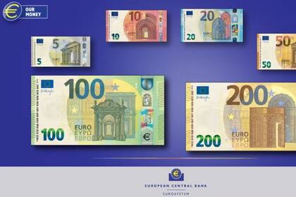 17/09/2018 Nuevos billetes de 100 y 200 euros, revelados el 17 de septiembre por el BCE ECONOMIA BCE