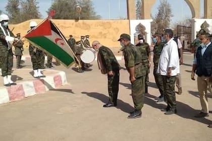 18-09-2021 El líder del Frente Polisario, Brahim Ghali, en Tinduf POLITICA MAGREB AFRICA SÁHARA OCCIDENTAL FRENTE POLISARIO