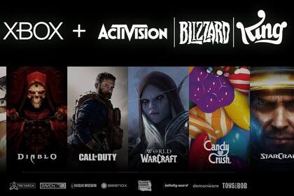 18/01/2022 Logos de Microsoft y Activision Blizzard. ECONOMIA EMPRESAS MICROSOFT