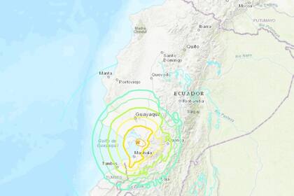 18/03/2023 Terremoto en Ecuador SOCIEDAD SUDAMÉRICA ECUADOR USGS