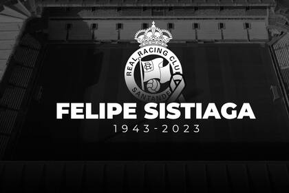 18/05/2023 Fútbol.- Fallece el ex futbolista del Racing Felipe Sistiaga a los 79 años. El exfutbolista Felipe Sistiaga, integrante del mítico equipo de 'los bigotes' que jugó con el Racing de Santander 37 partidos la temporada 1972/73, ha fallecido este jueves a los 79 años, según ha informado el club. DEPORTES RACING