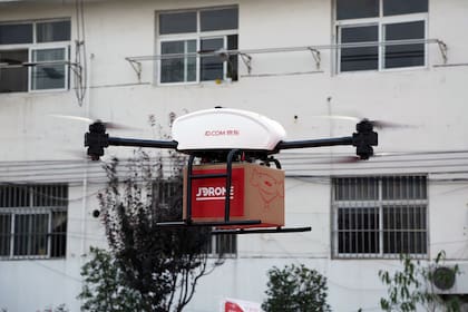 18/06/2020 Reparto de paquetes con drones de JD.com ECONOMIA JD.com