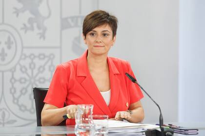 18/07/2023 La ministra de Política Territorial y portavoz del Gobierno, Isabel Rodríguez, durante una rueda de prensa posterior a la reunión del Consejo de Ministros, en el Palacio de la Moncloa, a 18 de julio de 2023, en Madrid (España). SALUD Eduardo Parra - Europa Press