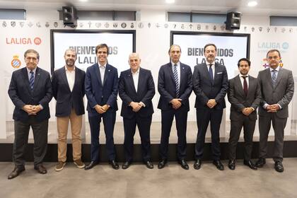 18/07/2024 Homenaje a los clubes ascendidos a LaLiga EA Sports y LaLiga Hypermotion.. En el acto participaron representantes de Leganés, Valladolid, Espanyol, Castellón, Dépor, Málaga y Córdoba EUROPA ESPAÑA DEPORTES LALIGA