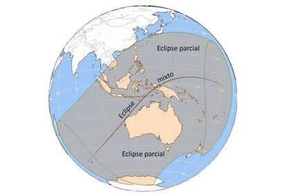 19/04/2023 Un peculiar eclipse solar mixto se producirá este 20 de abril . Este 20 de abril se producirá un eclipse de Sol que será visible en el sudeste asiático, las islas Filipinas y Oceanía. La NASA lo ofrecerá en directo desde Australia. POLITICA INVESTIGACIÓN Y TECNOLOGÍA OAN
