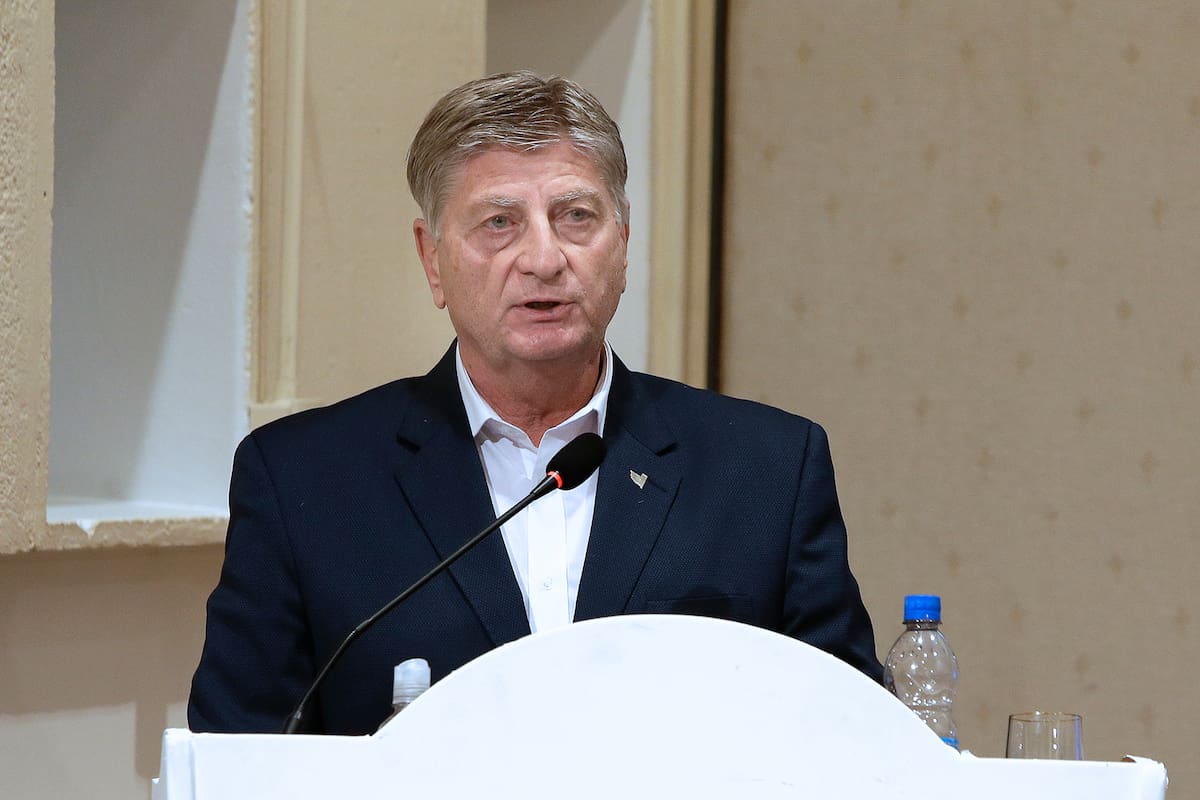 19/05/2021; La Pampa: El gobernador de La Pampa, Sergio Ziliotto, pidió diálogo y afirmó que hay maniobras especulativas en comercialización de carne.
Foto: Julián Varela/Télam/CBRI