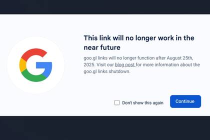 19/07/2024 Aviso página intersticial de Google para los enlaces goo.Gl.. Google ha anunciado que los enlaces del acortador de URL de Google goo.gl dejarán de funcionar a partir del 25 de agosto del próximo año, de manera que los usuarios perderán el acceso a determinados sitios web que tuvieran como destino. POLITICA GOOGLE