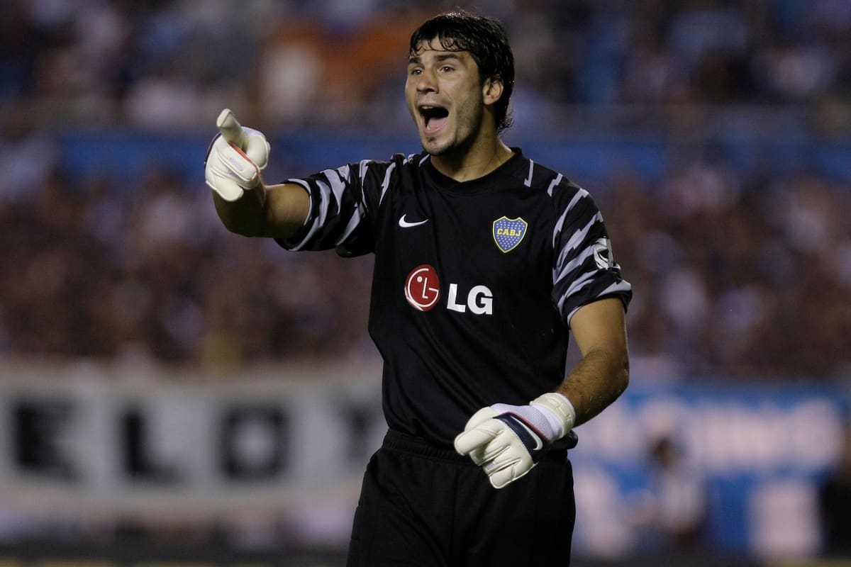 19_2_11 Racing vs Boca El Arquero de Boca Juniors, Javier Garcia,