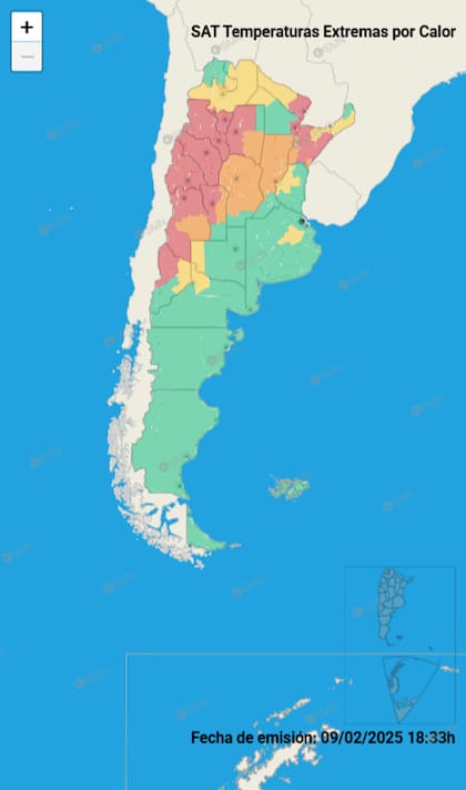 20 provincias estarán bajo alerta por altas temperaturas