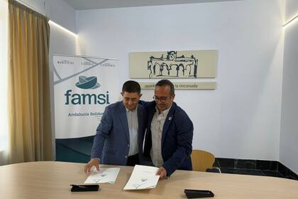 20/06/2024 El presidente de la Diputación de Cáceres y del Felcode, Miguel Ángel Morales, y el presidente de la Diputación de Jaén y de Famsi, Francisco Reyes SOCIEDAD AUTONOMÍAS DIPUTACIÓN DE CÁCERES