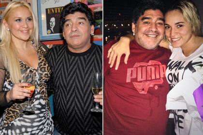 2014. Maradona y sus dos mujeres