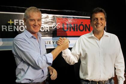 (2015) Francisco De Narváez y Sergio Massa. Después el "colorado" bajó su precandidatura, "para favorecer una gran interna opositora entre el massismo, el macrismo y la UCR