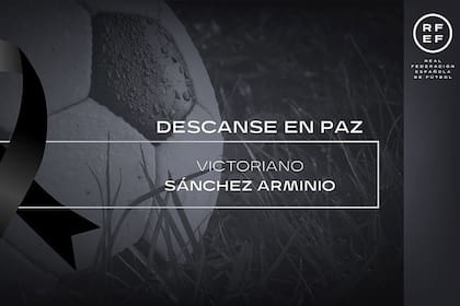 21/05/2023 Fútbol.- La RFEF lamenta el fallecimiento de Victoriano Sánchez Arminio. La Real Federación Española de Fútbol (RFEF) lamentó la noticia del fallecimiento y envió su pésame este domingo a la familia y amigos de Victoriano Sánchez Arminio, árbitro de Primera División durante 13 años desde su debut en la temporada 1976/77. DEPORTES RFEF