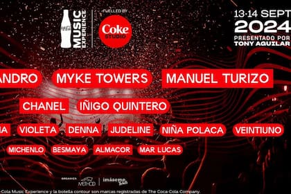 21/05/2024 Rauw Alejandro, Paul Thin y Ruslana se suman al Cola Music Experience 2024. Cinco nuevos artistas se suman al Coca-Cola Music Experience que se celebrará en Madrid los días 13 y 14 de septiembre. El puertorriqueño Rauw Alejandro encabeza esta nueva tanda de confirmaciones para la decimocuarta edición del festival que completan los concursantes de 'Operación Triunfo' Paul Thin, Ruslana, Violeta y Denna. SOCIEDAD CULTURA CCME