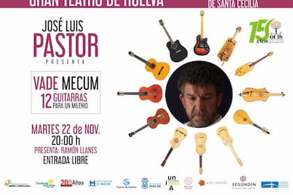 21/11/2022 Cartel del concierto de José Luis Pastor este martes en el Gran Teatro de Huelva. CULTURA OCIB