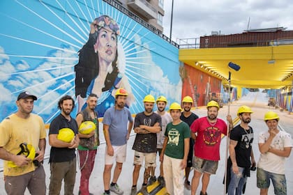 Nuevo Viaducto de Nazca y Nogoyá bajo las vías del ferrocarril San Martín
