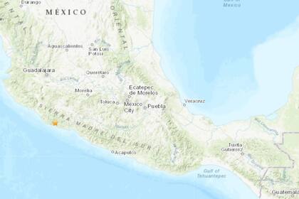 22/09/2022 Terremoto de magnitud 6,9 en México SOCIEDAD CENTROAMÉRICA MÉXICO INTERNACIONAL USGS
