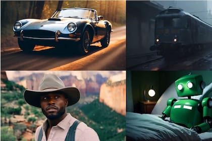 22/11/2023 Capturas con ejemplos de vídeos generados con Stable Video Diffusion POLITICA INVESTIGACIÓN Y TECNOLOGÍA STABILITY AI