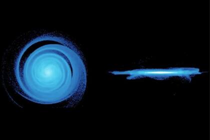 22/12/2023 Ondas sísmicas detectadas en un antiguo disco galáctico. Observaciones con el telescopìo ALMA, en Chile, han revelado una onda sísmica en la galaxia espiral más antigua y alejada conocida del universo: BRI 1335-0417 tiene más de 12.000 millones de años. POLITICA INVESTIGACIÓN Y TECNOLOGÍA BLAND-HAWTHORN/TEPPER-GARCIA/ U. SYDNEY