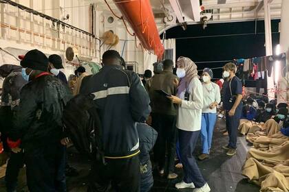 23-12-2021 El 'Geo Barents' rescata a un grupo de migrantes en el Mediterráneo POLITICA INTERNACIONAL TWITTER/@MSF_SEA