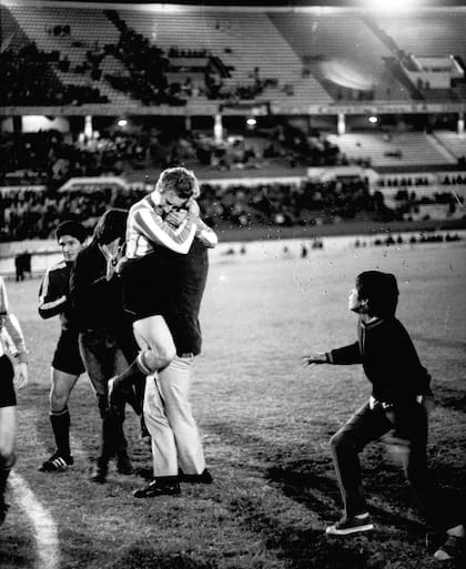 21) Más festejos en la cancha de River; la emoción de Pagnanini
