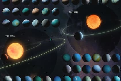 23/05/2024 La concepción artística de 126 planetas en el último catálogo de TESS-Keck Survey se basa en datos que incluyen el radio, la masa, la densidad y la temperatura del planeta. POLITICA INVESTIGACIÓN Y TECNOLOGÍA W. M. KECK OBSERVATORY/ADAM MAKARENKO