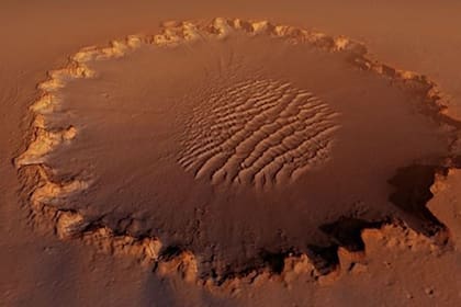24-01-2022 Cráter de impacto en Marte POLITICA INVESTIGACIÓN Y TECNOLOGÍA NASA