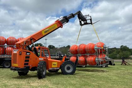 24/07/2023 Instalación de una barrera de boyas en el río Bravo POLITICA NORTEAMÉRICA ESTADOS UNIDOS DEPARTAMENTO DE SEGURIDAD PÚBLICA DE TEXAS
