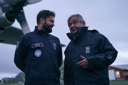 24/11/2023 Clima.- Guterres se muestra "alarmado" por la situación en la Antártida por el cambio climático. El secretario general de la ONU, António Guterres, se ha mostrado "alarmado por la situación en la Antártida por el cambio climático, tras una visita que ha realizado este jueves junto al presidente de Chile, Gabriel Boric, de cara a la cumbre climática de la COP28. POLITICA INTERNACIONAL PRESIDENCIA DE CHILE