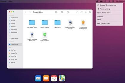 24/11/2023 La carpeta de Proton Drive en MacOS POLITICA INVESTIGACIÓN Y TECNOLOGÍA PROTON