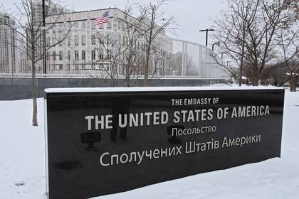 25-01-2022 Embajada de Estados Unidos en Kiev (Ucrania). POLITICA EUROPA EUROPA NORTEAMÉRICA NORTEAMÉRICA UCRANIA RUSIA ESTADOS UNIDOS INTERNACIONAL STRINGER / SPUTNIK / CONTACTOPHOTO