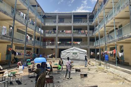 25-05-2021 Desplazados internos alojados en una escuela secundaria de Mekelle, en Tigray POLITICA AFRICA INTERNACIONAL ETIOPÍA OIM ETIOPÍA
