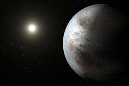 25/05/2022 Concepto artístico de una estrella similar al Sol (izquierda) y un planeta rocoso un 60 % más grande que la Tierra en órbita en la zona habitable de la estrella. POLITICA INVESTIGACIÓN Y TECNOLOGÍA NASA AMES/JPL-CALTECH/T. PYLE