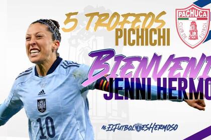 25/07/2022 Jenni Hermoso, nueva futbolista de Pachuca. DEPORTES PACHUCA