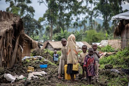 26-10-2020 Niños desplazados en Kishanga, en la provincia congoleña de Kivu Norte.  África domina una lista elaborada por el NRC y en la que también aparecen Venezuela y Honduras  POLITICA AFRICA INTERNACIONAL REPÚBLICA DEMOCRÁTICA DEL CONGO NRC/TOM PEYRE-COSTA