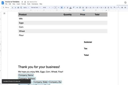 26/05/2023 La nueva herramienta de Google Docs chips variables. POLITICA GOOGLE