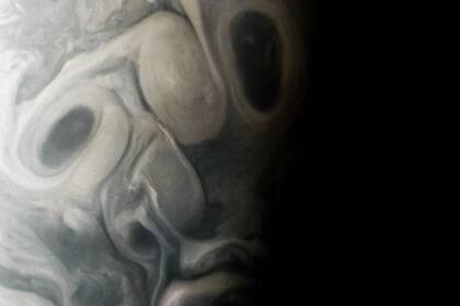 26/10/2023 Remolinos en Júpiter producen uin efecto rostro para el observador POLITICA INVESTIGACIÓN Y TECNOLOGÍA NASA/JPL-CALTECH/VLADIMIR TARASOV