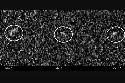 26/12/2023 Estas imágenes del asteroide Apophis fueron registradas en marzo de 2021 por antenas de radio en el complejo Goldstone de Deep Space Network en California y el Telescopio Green Bank en Virginia Occidental. El asteroide estaba a 17 millones de kilómetros POLITICA INVESTIGACIÓN Y TECNOLOGÍA NASA