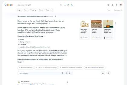 27/05/2024 Interfaz de la experiencia generativa de búsqueda de Google POLITICA INVESTIGACIÓN Y TECNOLOGÍA GOOGLE SEARCH LABS