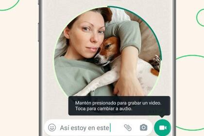 27/07/2023 Cómo crear y enviar un videomensaje en WhatsApp . Los usuarios de WhatsApp pueden utilizar los mensajes de voz para enviar notas de audio en el momento y expresarse con ellas mejor que si lo hacen por escrito en el chat, pero desde este jueves e posible también enviar mensajes de vídeo instantáneos. POLITICA INVESTIGACIÓN Y TECNOLOGÍA META