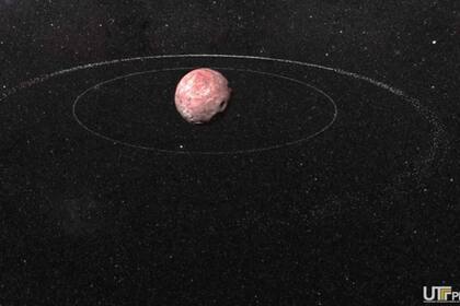 28/04/2023 Ilustración de Quaoar y sus dos anillos POLITICA INVESTIGACIÓN Y TECNOLOGÍA OBSERVATORIO NACIONAL DE BRASIL