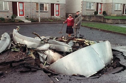 290 toneladas de escombros cayeron del cielo sobre el pueblo de Lockerbie (Foto: Getty Images)