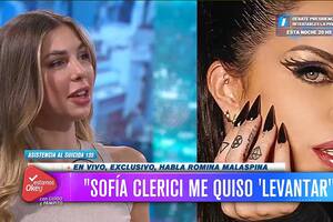 Romina Malaspina reveló el peculiar vínculo que tiene con Sofía Clerici